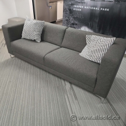 EQ3 82" Wide Grey Sofa Couch EQ3 82" Wide Grey Sofa Couch